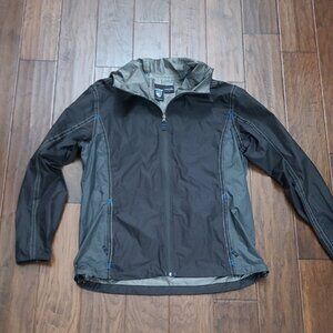 Kuhl Black & Gray Pertex Windbreaker Raincoat size Large